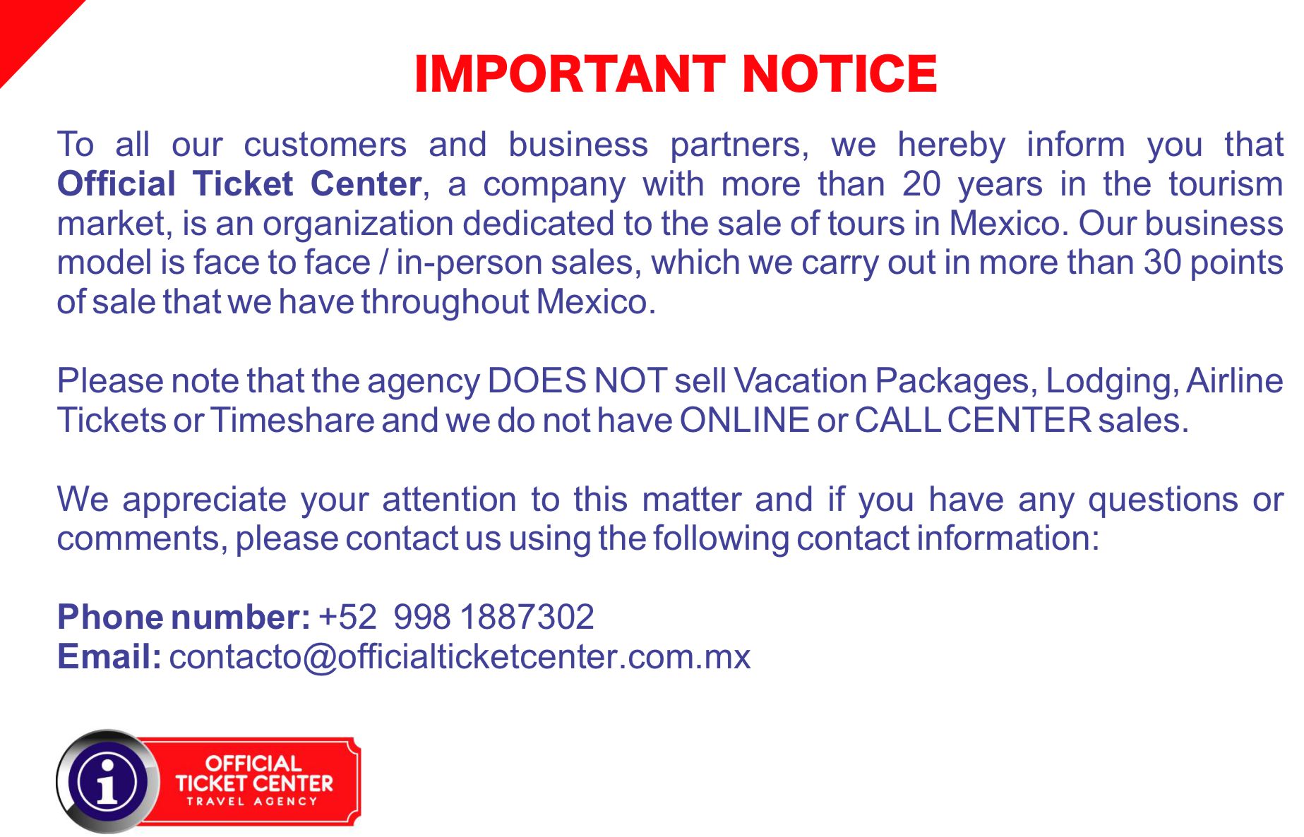 Official Ticket Center